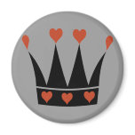 Queen of Hearts Crown magnets