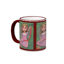 Queen of Hearts Fairy - mug (ringer)