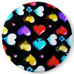 Queen of Hearts Fashion Button Pin