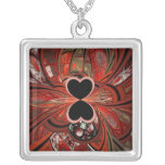 Queen Of Hearts Fractal Custom Necklace