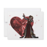 Queen Of Hearts & Heart Jewel - Red & Colour Invites
