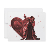 Queen Of Hearts & Heart Jewel - Red