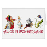 QUEEN OF HEARTS, MAD HATTER & BILL THE LIZARD cards