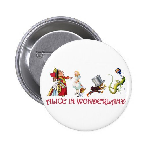 QUEEN OF HEARTS, MAD HATTER & BILL THE LIZARD PIN