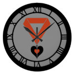 Queen Of Hearts Medallion Clock