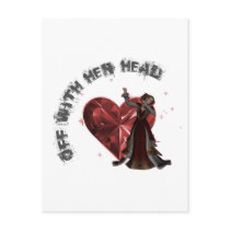 Queen Of Hearts - Off With Her Head Post Card
