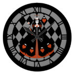 Queen Of Hearts Round Clocks