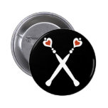 Queen of Hearts Sceptres Button