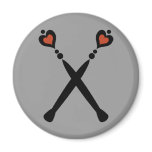 Queen of Hearts Sceptres magnets