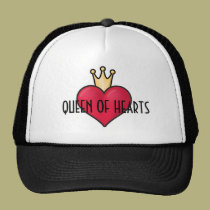 QUEEN OF HEARTS Trucker Hat hats