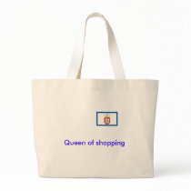 Queen of shopping tote bag