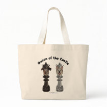 Queen of the Castle Chess Dogs Bags