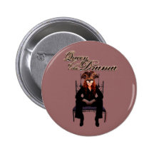 Queen of the Drama Pinback Button