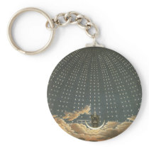Queen of the Night by Karl Friedrich Schinkel Keychain