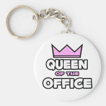 Queen of the Office Key Chain
