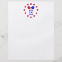 Queen of the Table Ping Pong Custom Flyer