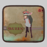 Queen Pretty Pink Fawn Vintage  iPad Sleeve ipad sleeves