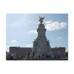 queen victoria statue postcard