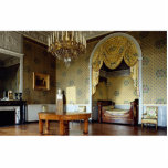 Queen's bed chamber, Chateau de Maisons, France photo sculptures