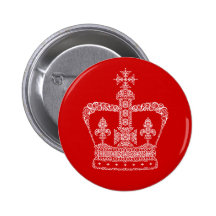 Queen's Crown Pinback Button