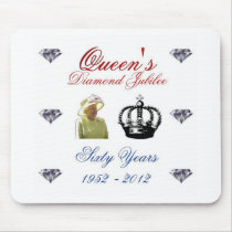 Queens Diamond Jubilee 1952-2012 60 Years mousepads
