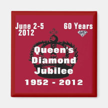 Queens Diamond Jubilee 1952-2012 Magnet