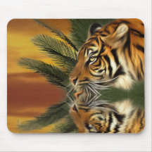 Quenching Tiger - tiger, animal, wildlife Mouse Pads