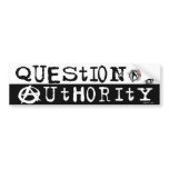 Question Authority Bumper Sticker bumper stickers