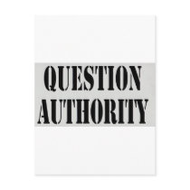 Question Authority Post Card