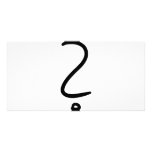 question mark icon photo greeting card