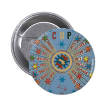 Quidditch World Cup Blue Poster Pins