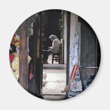 'Quiet corridor' Shianghai Fridge Magnets
