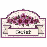 "Quiet" - Decorative Sign - 15 Photo Sculptures