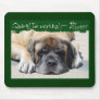 Quiet I'm Working Mastiff Mousepad