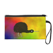 Quiet Kiwi Wristlet Purse