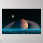 Quiet nightfall - space print