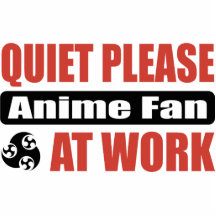 Quiet Please Anime Fan At Work Photo Cutouts