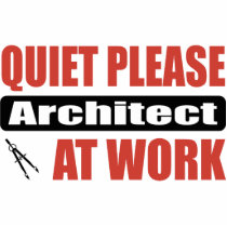 Quiet Please Architect At Work Photo Cut Out