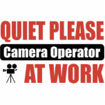 Quiet Please Camera Operator At Work photo sculptures