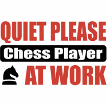 Quiet Please Chess Player At Work Photo Sculptures