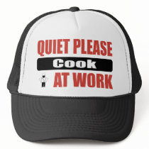Quiet Please Cook At Work Hat