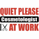 Quiet Please Cosmetologist At Work photo sculptures