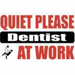 Quiet Please Dentist At Work photo sculptures