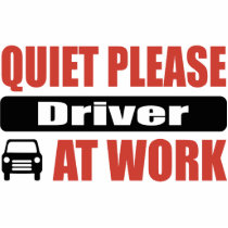 Quiet Please Driver At Work Photo Sculptures