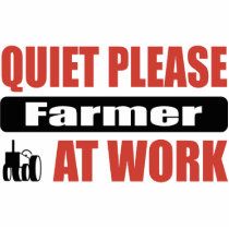 Quiet Please Farmer At Work Photo Sculptures
