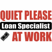 Quiet Please Loan Specialist At Work Photo Cutout