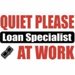 Quiet Please Loan Specialist At Work photo sculptures