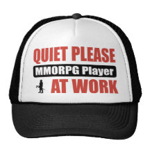 Quiet Please MMORPG Player At Work Trucker Hats