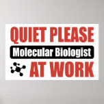 Quiet Please Molecular Biologist At Work posters