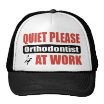 Quiet Please Orthodontist At Work Mesh Hats